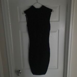 BEBE Black knit bodycon dress